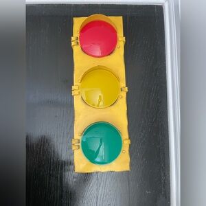 Vintage Traffic Light Metal Wall Decor